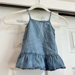 Gap Baby Denim Ruffle Hem Top